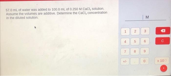 If 211 ml of water is added to 5.00 ml