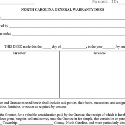 North carolina non warranty deed