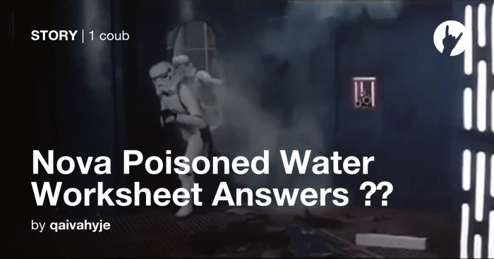 Nova poisoned water worksheet answers